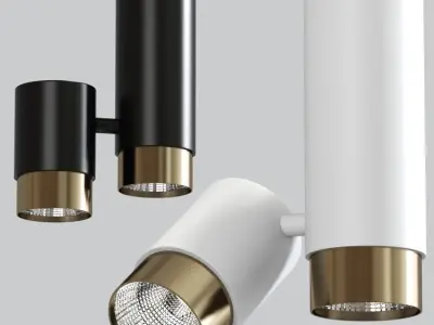 Modern spotlight corridor light 3D model
