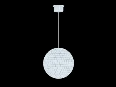 Mirror ball Low-poly 3D model