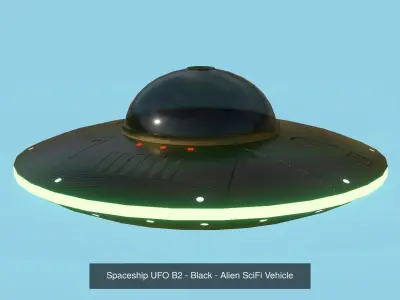06 Spaceship UFO Collection - Alien SciFi Vehicle 3D Model Pack