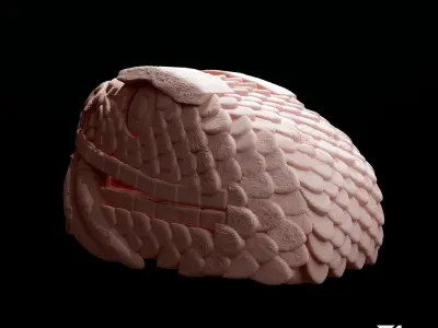 Serpiente Azteca Museo Antropologia 3D print model