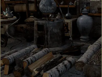 Old Props Unreal Pack Low-poly 3D model