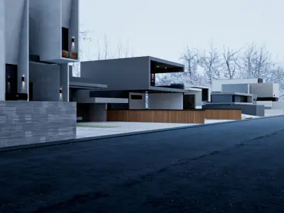 Street pack Homes 3D model