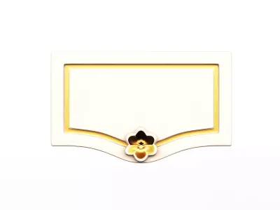 Kitchen Cabinet Door Classic Yegane Low-poly 3D model