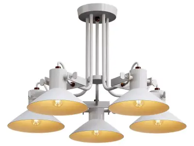 dauntaun five light ceiling fixture 3D model