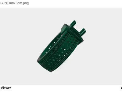 Men Ring With Asscher Cut Center Stone 3D print model