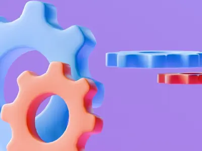 Marketing Icons - Setting Icon Low-poly 3D model