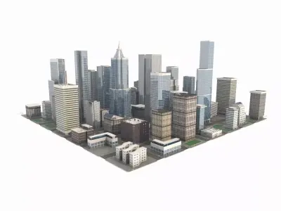 Cityscape city 3D model