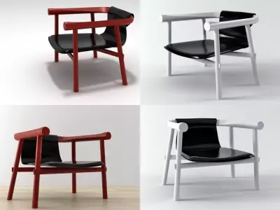 Log Armchair 3D model