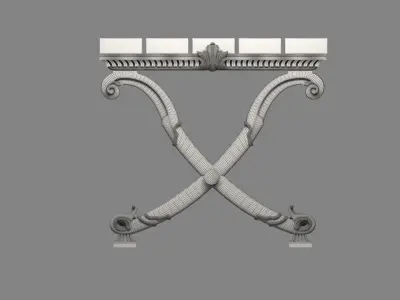park benches 3D model purchase