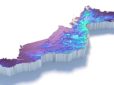 Malaysia Terrain Country 3D model