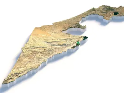 Israel Terrain Country 3D model
