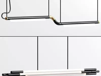 Sebastian Linear Suspension Collection 3D model