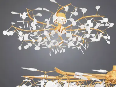 Minimalism Firefly Ceiling Lamp 3D model