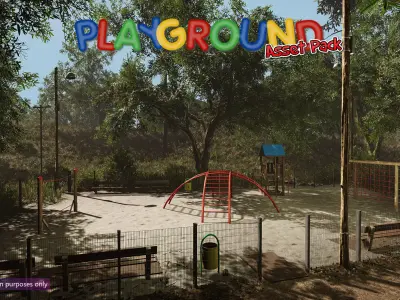 Low-Poly Playground Pack Low-poly 3D model