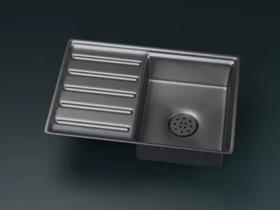 Kitchen Sink Low-poly 3D model buy