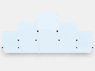 PLATSA Wardrobe with 3 doors6 drawers Low-poly 3D model