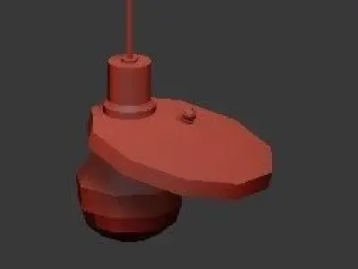 Raw P lamp hanging 3D model