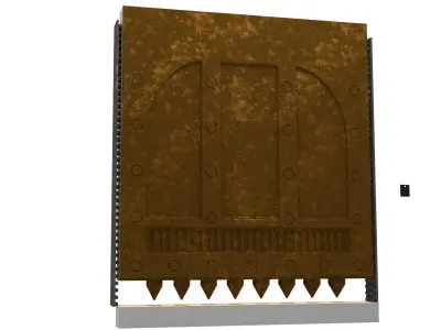 Rancor Cave Door 1-6 scale Hottoys 3D print model