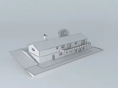 Hillside House Free 3D model
