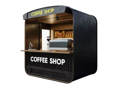 Coffee Shop 01 by Devran3D 3D model