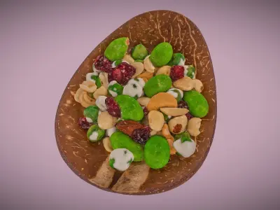 Wasabi and Nuts Trail Mix 3D model