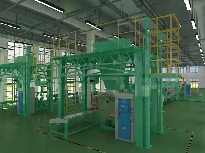 Industrial Production Workshop 3D model