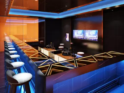 KTV room Low-poly 3D model