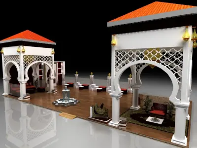 Exhibition stands 3D model  3D model