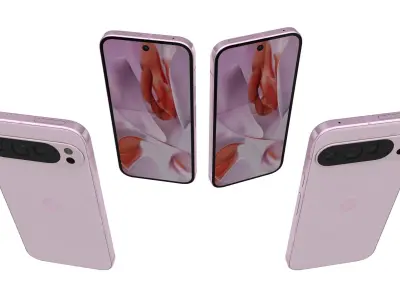 Google Pixel 9 Pro Light Pink 3D model