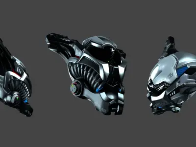 helmet elien 01 01 3D model