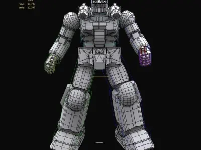 Gundam mobile suit MS RX 77 2 model 3D model