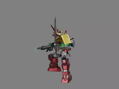 Attacker Gundam 4 A 3D model