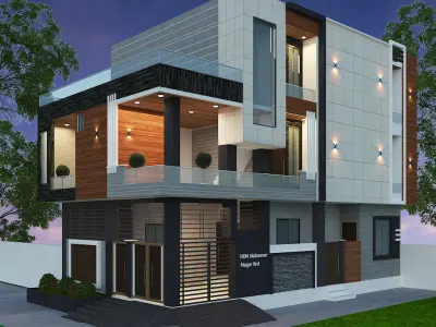 3d exterior rendering design 3D model