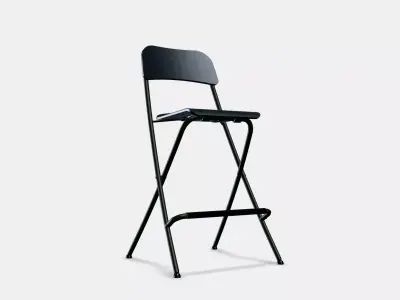 FRANKLIN bar stool foldable Low-poly 3D model