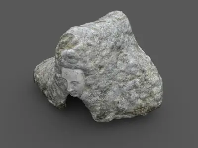 Low poly Cave  Low-poly 3D model