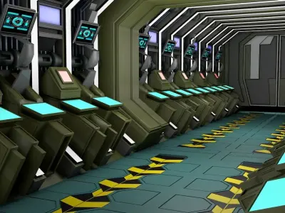 Sci Fi Corridor 3D model