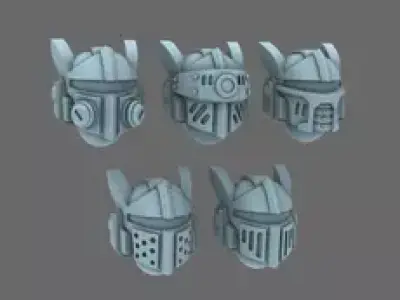 Space Knights V10 Helmet Type 251003 3D print model