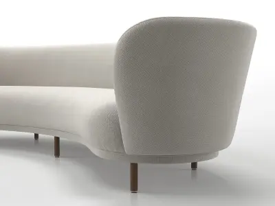 Dandy 4 Seater Sofa 3D model