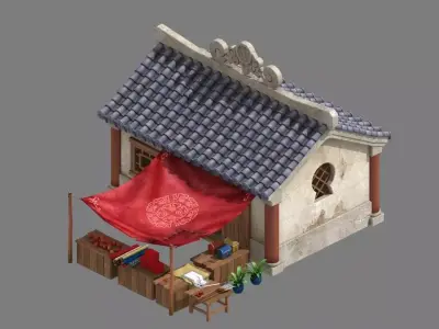 Commercial Building - Grocery Store 32 3D model