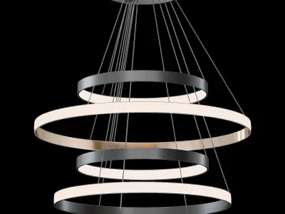 Vertical Silver light by Lalume 3D model