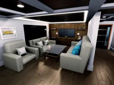 Symphony Apartments  Low-poly 3D model