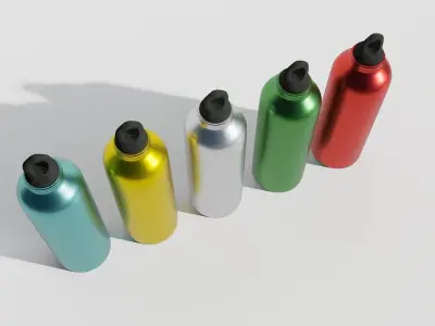 water bottle Low-poly 3D model