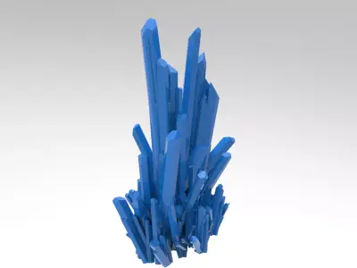 Crystal Lamp sci fi Shard 3 3D model