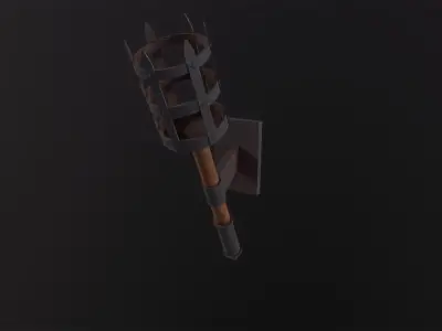 Torch 3D Model Low-poly 3D model