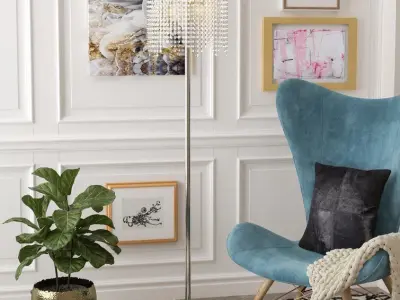 Rahul Floor Lamp 3D model