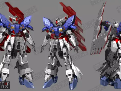 1OVER60 MOON Fully Articulated Model Files for 3D Printing 3D print model