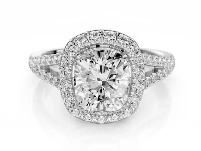 Engagement ring Lorena 1-50ct 3D print model