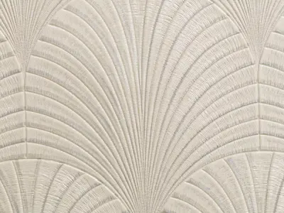 Ivory Art Deco Fan Wallpaper Texture