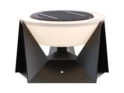 Solar LED Fence Gate Pillar Head Lamp Outdoor 3D model