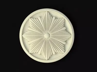 rosette decorative medallion 3D model 3